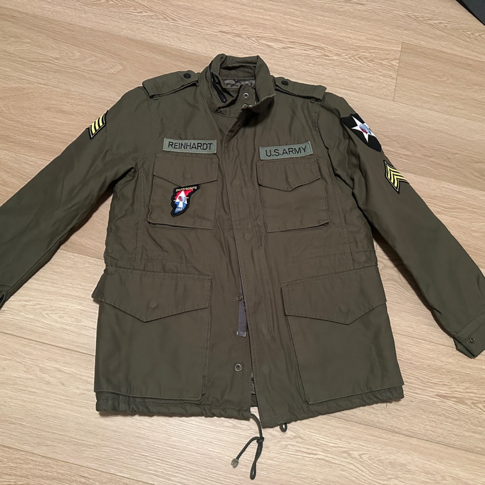 US army jacket John Lennon Quilted lining